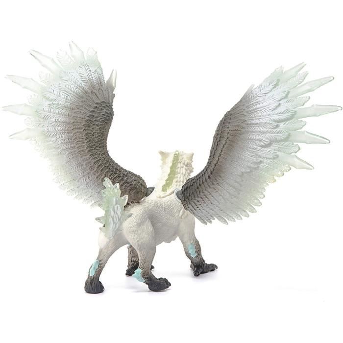 Griffon de Glace, Figurine d'Action, Jouet schleich Réaliste et Durable aux Ailes Mobiles - Cadeau Pour Garçons et Filles des 7 ans