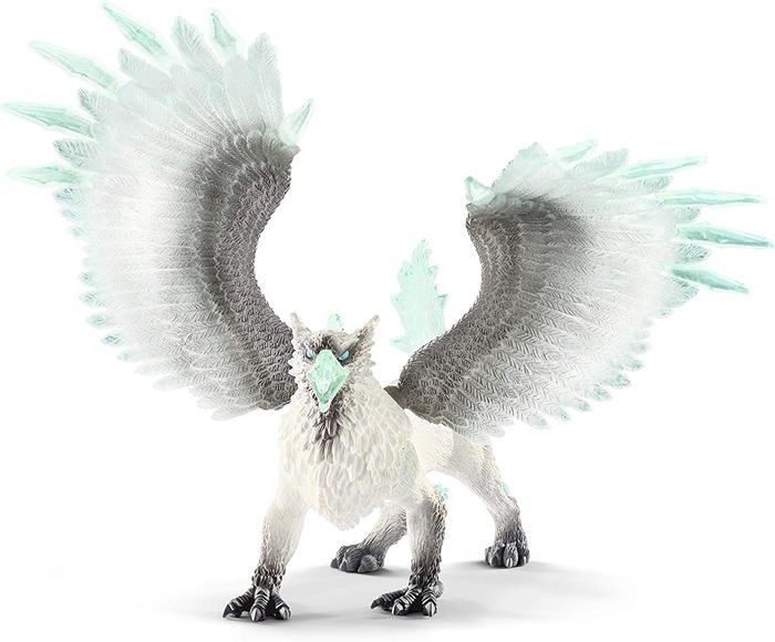 Griffon de Glace, Figurine d'Action, Jouet schleich Réaliste et Durable aux Ailes Mobiles - Cadeau Pour Garçons et Filles des 7 ans