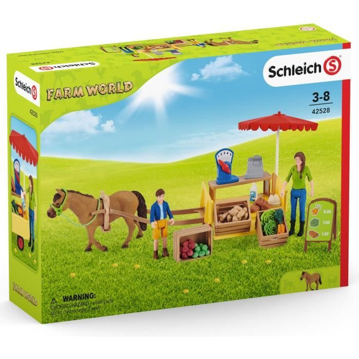 Étal mobile de la ferme SCHLEICH - 42528 - Farm World