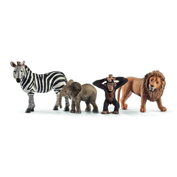 Figurines les animaux d'Afrique, jouets pour enfants des 3 ans - schleich 42387 Wild life