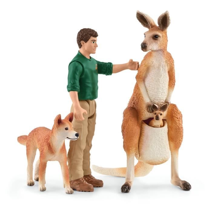 Coffret Aventures en Océanie, figurines animaux sauvages, Schleich 42550 Wild Life, Pour enfant des 3 ans