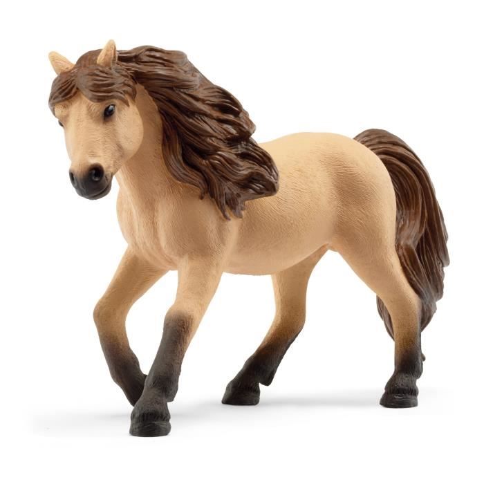 Box avec Poney Icelandais - Extension Ferme Educative, Coffret schleich avec 1 box et 1 figurine poney, pour enfants des 3 ans -