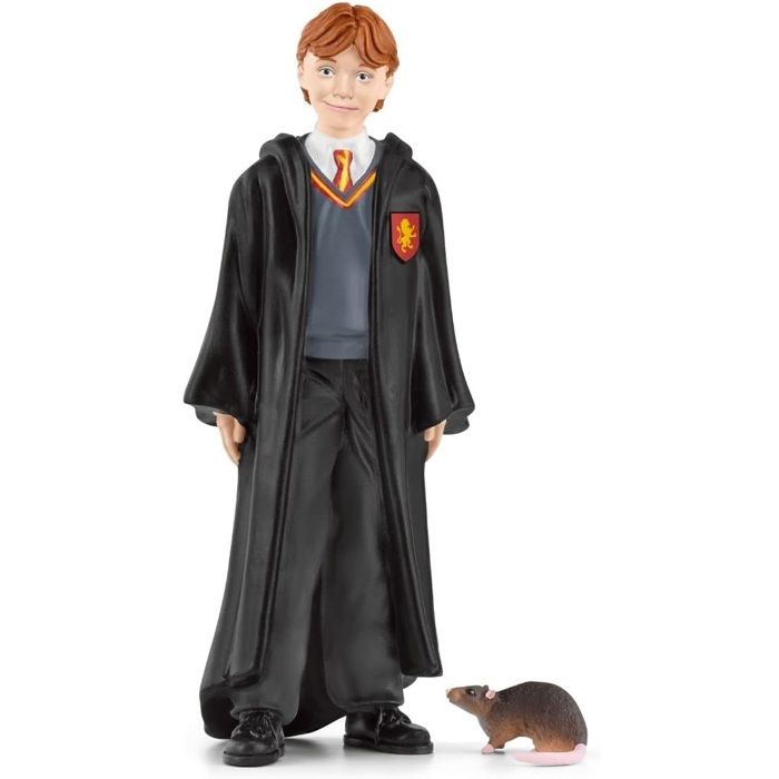 Ron et croûtard, Figurine de l'univers Harry Potter,  pour enfants des 6 ans, 4 x 2 x 10 cm - schleich 42634 WIZARDING WORLD