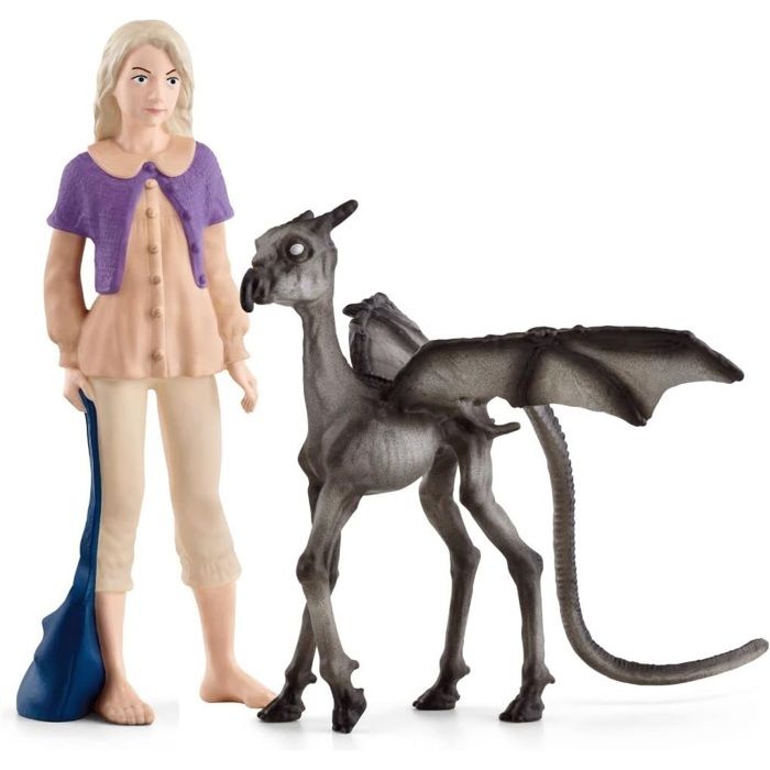 Luna et Bébé Sombral, Figurine de l'univers Harry Potter,  pour enfants des 6 ans, 12 x 2 x 10 cm - schleich 42636 WIZARDING WORLD