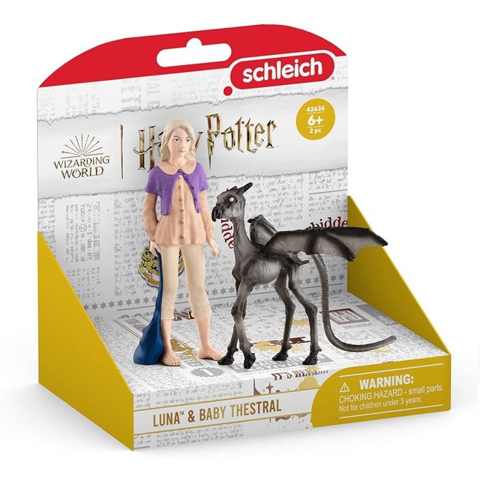 Luna et Bébé Sombral, Figurine de l'univers Harry Potter,  pour enfants des 6 ans, 12 x 2 x 10 cm - schleich 42636 WIZARDING WORLD