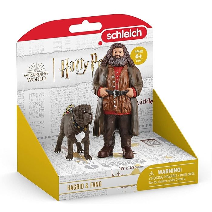 Hagrid et Crockdur, Figurine de l'univers Harry Potter,  pour enfants des 6 ans, 8 x 11,5 x 13 cm - schleich 42638 WIZARDING WORLD