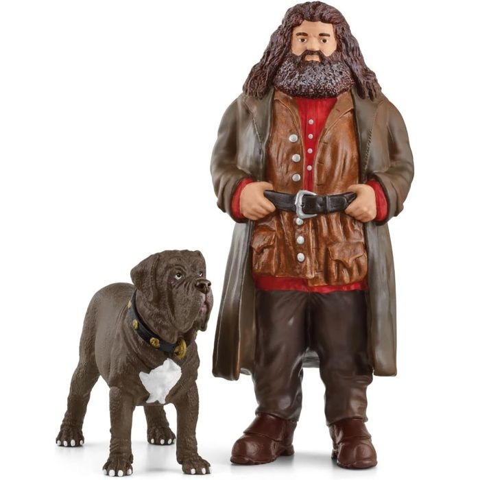 Hagrid et Crockdur, Figurine de l'univers Harry Potter,  pour enfants des 6 ans, 8 x 11,5 x 13 cm - schleich 42638 WIZARDING WORLD