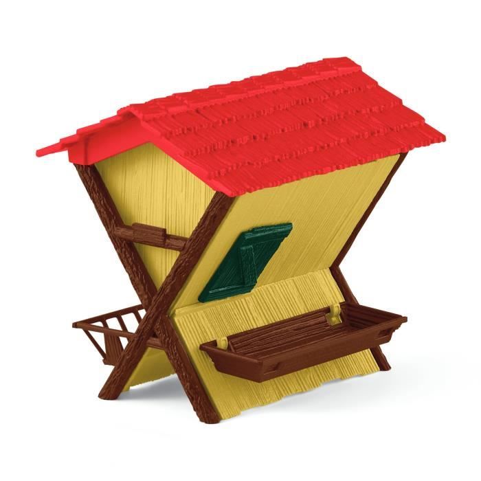 Cabane des animaux de la foret, Coffre schleich 42658 Farm World, pour enfants des 3 ans