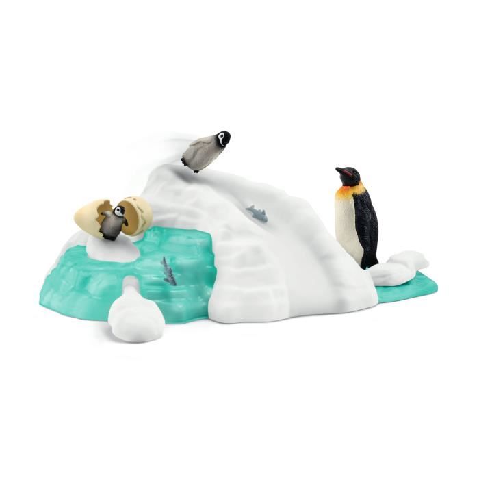 Figurines Famille pingouin sur la banquise, Schleich 42661 Wild Life, Pour enfant des 3 ans