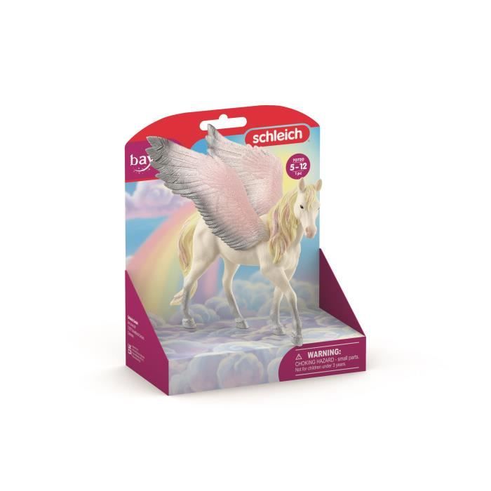 Figurine Pégase Ailée - Avec Ailes et Criniere Brillantes - Figurine Cheval Amusante et Durable - Cadeau pour Enfants a Partir de 5