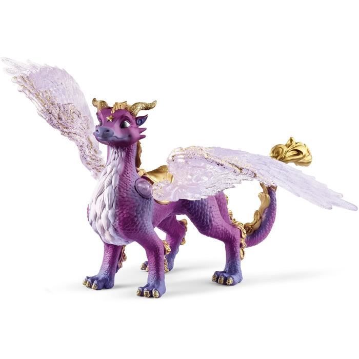 Figurine Schleich Dragon des Etoiles- Figurine Dragon Mythique avec Ailes et Écailles Scintillantes pour Garçons et Filles - Cadeau