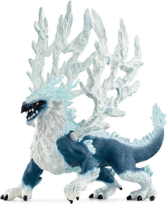 Dragon de glace, Figurine fantastique, pour enfants des 7 ans, figurine, 19 x 22 x 13 cm - schleich 70790 ELDRADOR