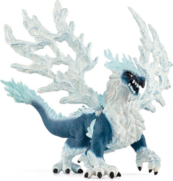 Dragon de glace, Figurine fantastique, pour enfants des 7 ans, figurine, 19 x 22 x 13 cm - schleich 70790 ELDRADOR