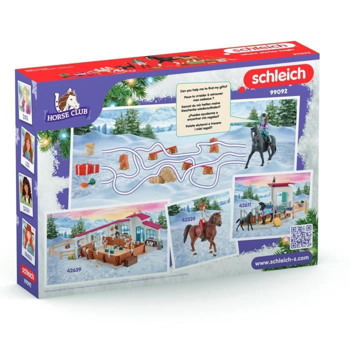 Calendrier de l'Avent Horse Club, SCHLEICH 99092 Club, 24 super surprises pour les fans de chevaux