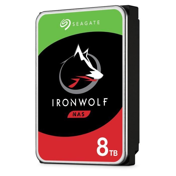 SEAGATE TECHNOLOGY - IronWolf - Disque dur interne - 8To - Pour NAS IronWolf