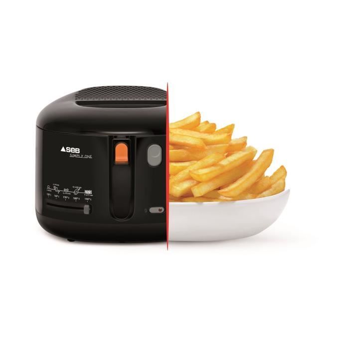 SEB Friteuse a huile, 1.2 kg de frites, Parois froides, Compacte, Hublot de contrôle, Simply One FF160800