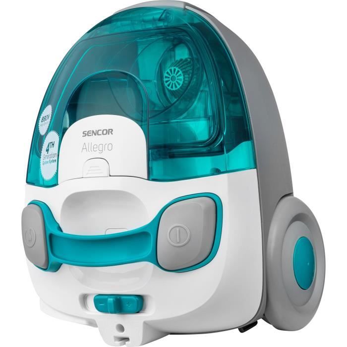 Aspirateur traineau sans sac - SENCOR - SVC-511TQ - 890 W - 76 dB - 1,5 L - Turquoise