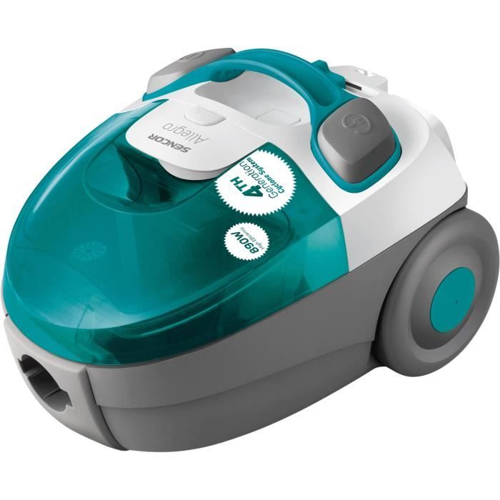 Aspirateur traineau sans sac - SENCOR - SVC-511TQ - 890 W - 76 dB - 1,5 L - Turquoise