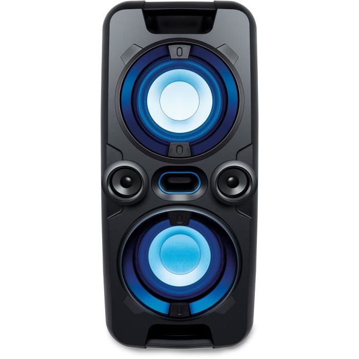 Enceinte audio sans fil - SENCOR - SSS 3800 - 60 W - 30 radios FM - Bluetooth - Lumieres LED clignotantes - Noir