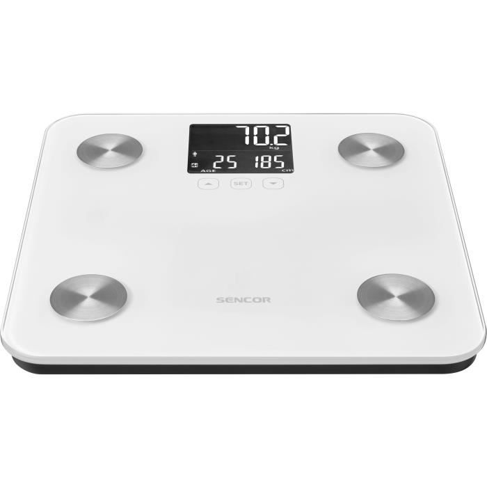 Balance pese-personne - SENCOR - SBS 6025WH - Ecran LCD - Blanc