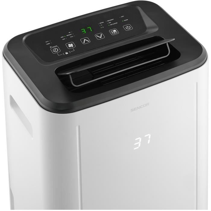 Déshumidificateur mobile intelligent - SENCOR - SDH 2028WH - 360 W - 20 L/jour - Réservoir : 6 L - 2 vitesses - Blanc