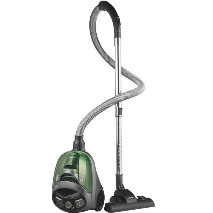 Aspirateur traineau sans sac - SENCOR - SVC 1016GR - 800 W - 80 dB - 1,5 L - Noir / Vert