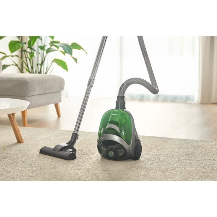 Aspirateur traineau sans sac - SENCOR - SVC 1016GR - 800 W - 80 dB - 1,5 L - Noir / Vert