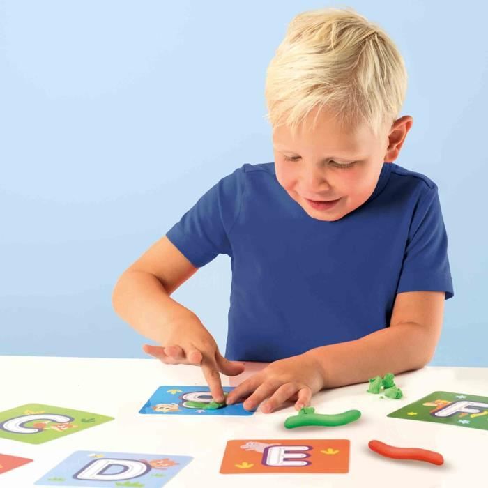 J'apprends l'alphabet avec pâte a modeler - Jeu éducatif - SES CREATIVE - Familiarise-toi avec l'alphabet en t'amusant.