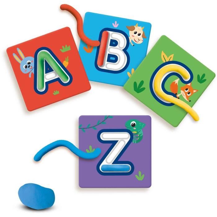 J'apprends l'alphabet avec pâte a modeler - Jeu éducatif - SES CREATIVE - Familiarise-toi avec l'alphabet en t'amusant.