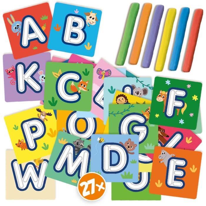 J'apprends l'alphabet avec pâte a modeler - Jeu éducatif - SES CREATIVE - Familiarise-toi avec l'alphabet en t'amusant.