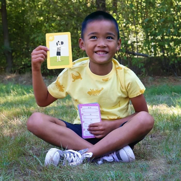 Jeu de cartes Jump! Animals - Sauts a l'élastique pour enfants de 3 ans et plus - SES CREATIVE