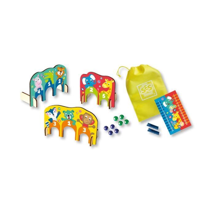 Jeu de billes - Arceaux en bois - Multicolore - Pour enfant a partir de 3 ans