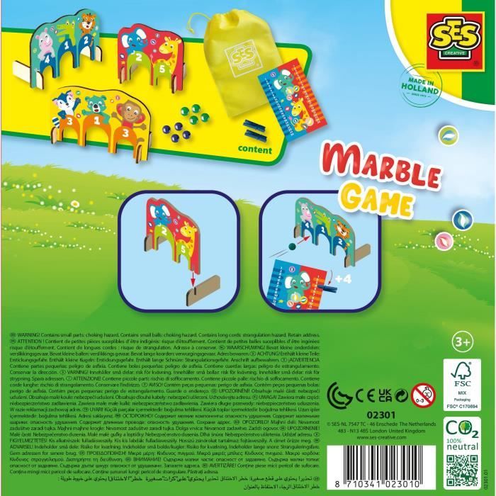 Jeu de billes - Arceaux en bois - Multicolore - Pour enfant a partir de 3 ans