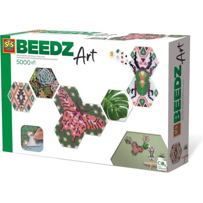 SES CREATIVE - Beedz Art - Hex tiles botanique