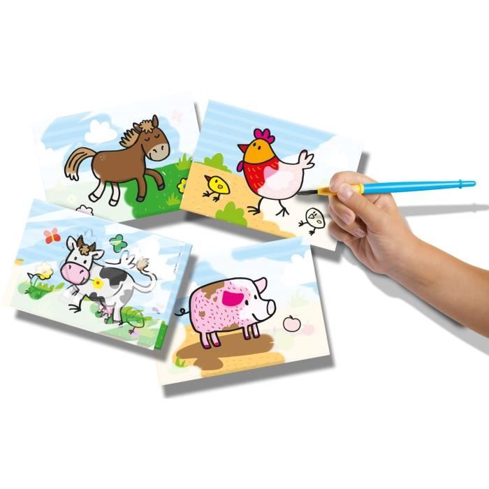 SES CREATIVE - 14455 - Coloriage a l'eau - Animaux de la Ferme