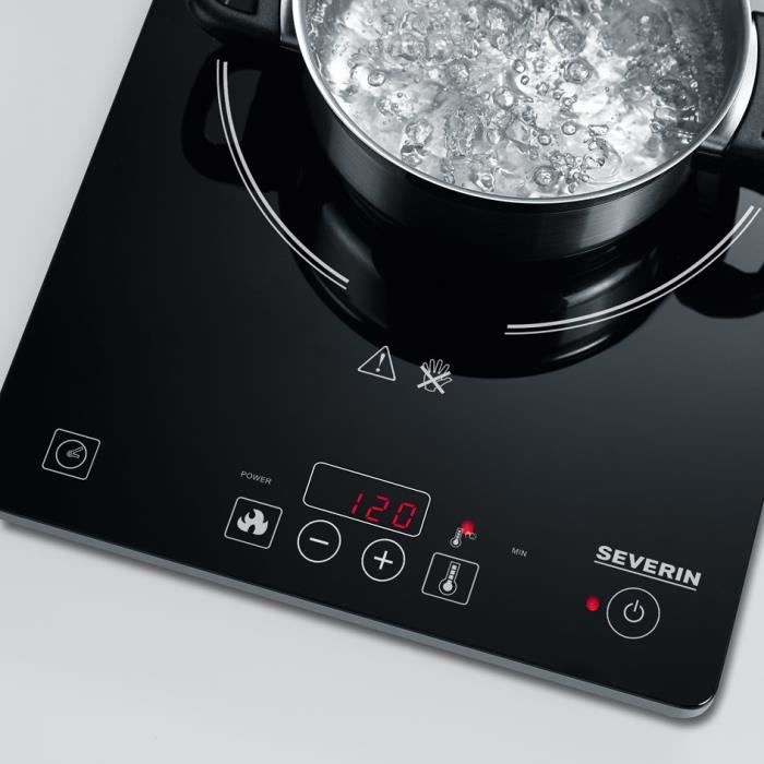 Plaque de cuisson posable a induction - SEVERIN KP1071 - 2000W - Noir