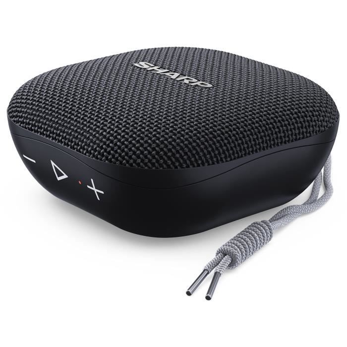 Enceinte Portable - SHARP - GX-BT60BK - 6W - Bluetooth 5.0 - Étanche et Robuste