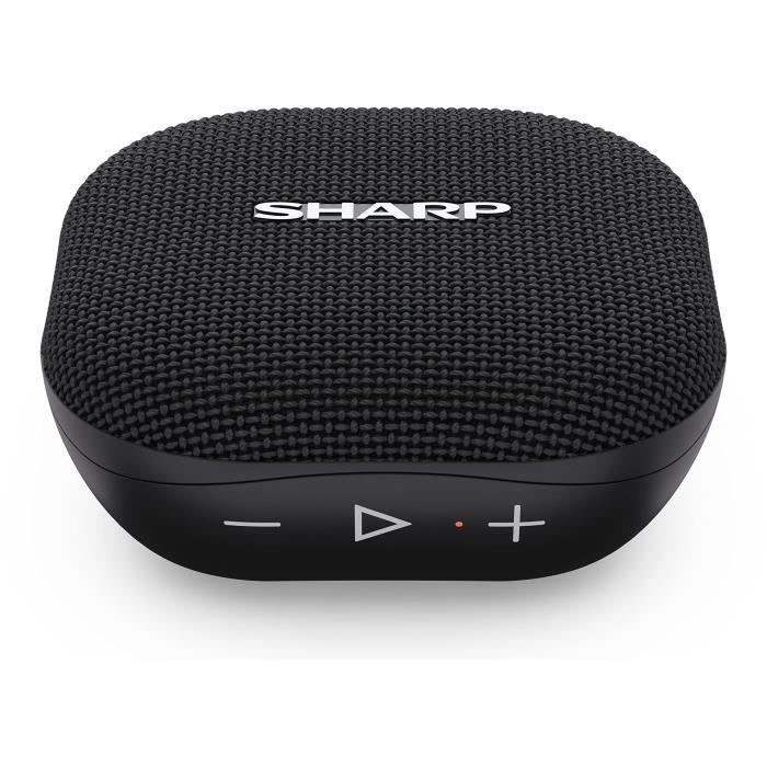 Enceinte Portable - SHARP - GX-BT60BK - 6W - Bluetooth 5.0 - Étanche et Robuste