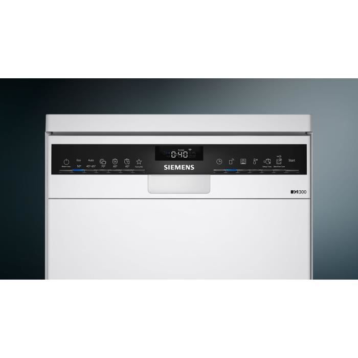 Lave-vaisselle pose libre SIEMENS SR23HW52ME IQ300  - 10 couverts - Moteur Induction - L45cm - 46dB - Blanc