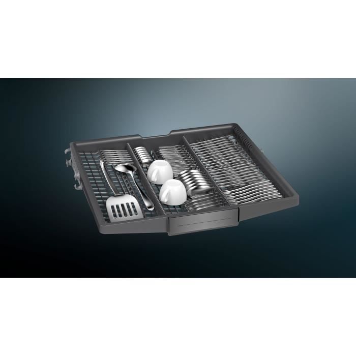 Lave-vaisselle pose libre SIEMENS SN25EI11CE iQ500 - 14 couverts - Induction - L60cm - 42dB - Classe C - Gris Inox