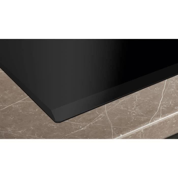 Table induction - SIEMENS - IQ700 - 4 foyers - 60 cm - Noir - Dual LightSlider