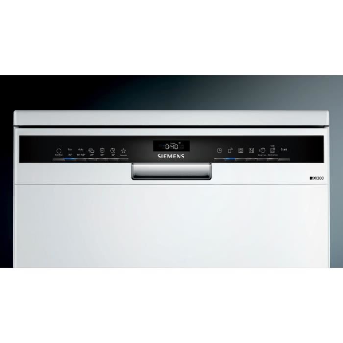 Lave-vaisselle pose libre SIEMENS SN23IW08TE iQ300 -12 couverts - Induction - L60cm - Home Connect - 48dB - Blanc