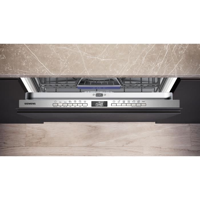 Lave-vaisselle tout intégrable SIEMENS iQ300 SN63HX10VF - 14 couverts - L60cm - 46 dB - 6 programmes