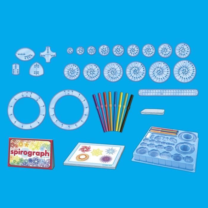 Spirograph - Coffret classique 30 pieces - Silverlit - Art et mathématiques - a partir de 8 ans