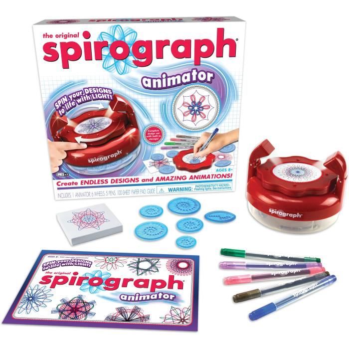 Jouet créatif - SILVERLIT - SPIROGRAPH - Effets de lumiere rotatifs - Enfant 8 ans et plus