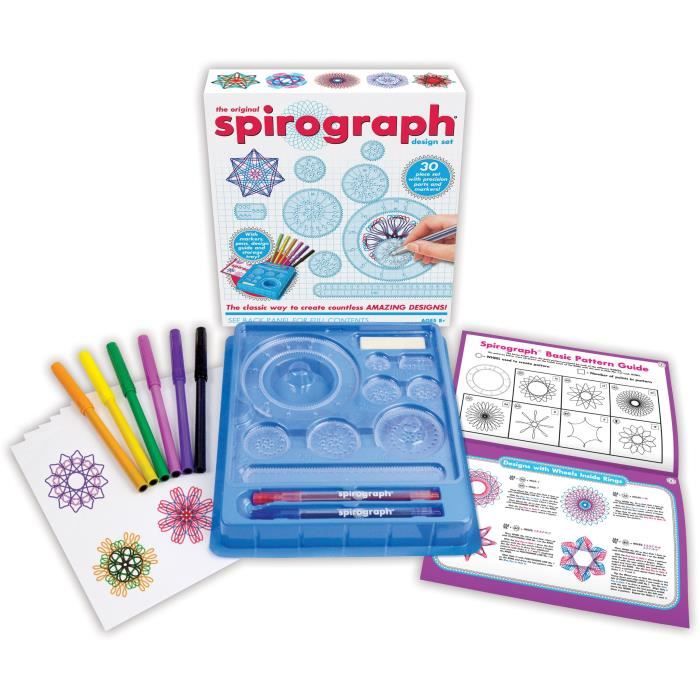 Jeu de dessin - SILVERLIT - SPIROGRAPH - Set de démarrage 30 pieces - Enfant 8 ans et plus - Multicolore