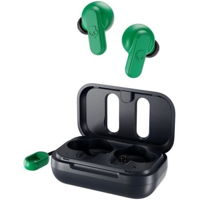 Écouteurs sans fil - SKULLCANDY - DIME S2DMW-P750 - Bleu/Vert