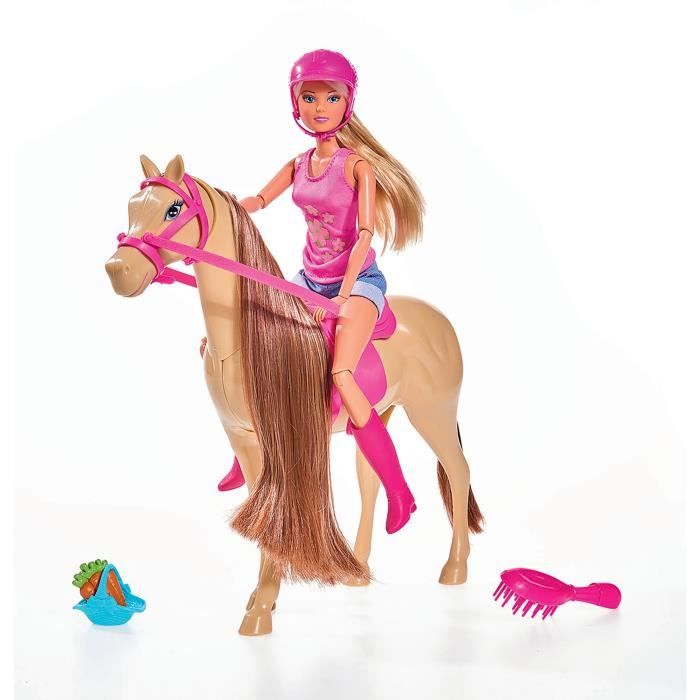 Steffi Love - Adorable Cheval avec cavaliere  et Accessoires