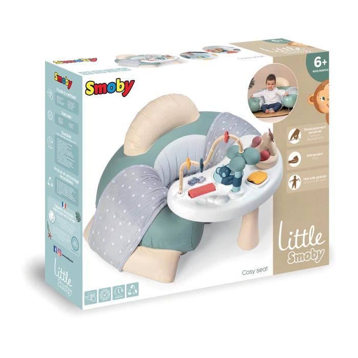 Siege bébé Little Smoby Cosy Seat - Vert - Avec tablette d'éveil - Des 6 mois