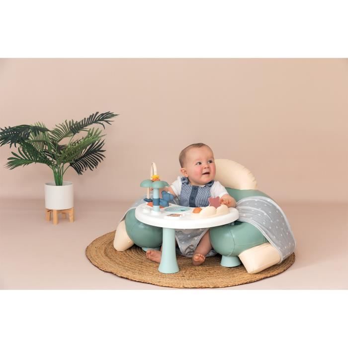 Siege bébé Little Smoby Cosy Seat - Vert - Avec tablette d'éveil - Des 6 mois